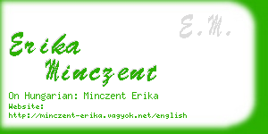 erika minczent business card